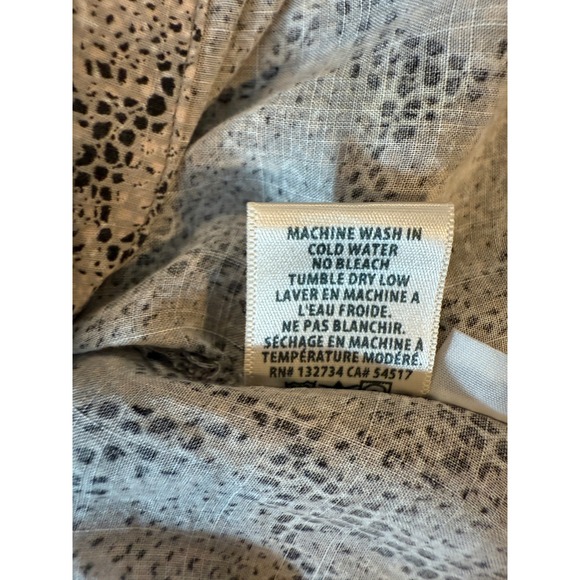 Bella Dahl Snakeskin Print Beige Black Sleeveless Blouse Size Small‎ Beige Black - Picture 8 of 8